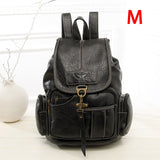 Lucy Moon Classic Brown Leather Backpack