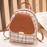 Mini Plaid Backpack