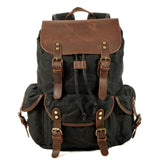 Oil Wax Canvas Water Resistant Backpack