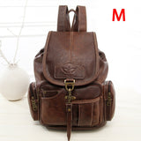 Lucy Moon Classic Brown Leather Backpack