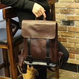 Vintage Brown Leather Backpack