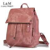 Luxy Moon Vintage Matte Leather Women's Backpack