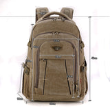 Military-Style Travel Canvas Backpack