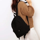 Retro Student Canvas Backpack