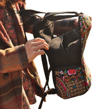 Vintage Embroidery Canvas Backpack