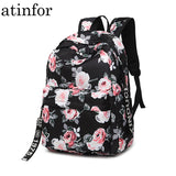 Atinfor Tropical Print School Backpack