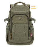 Military-Style Travel Canvas Backpack