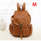 Lucy Moon Classic Brown Leather Backpack