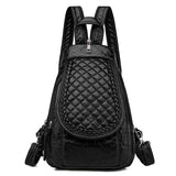 Embroidered Double Shoulder Backpack