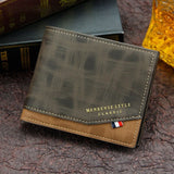 MenBense Leather Wallet with Coin Bag