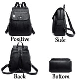 Kangaroo - Retro Women Leather Backpack