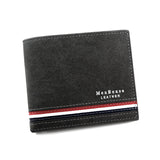 MenBense Leather Wallet with Coin Bag