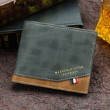 MenBense Leather Wallet with Coin Bag