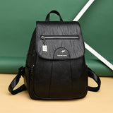 Kangaroo - Retro Women Leather Backpack