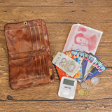 Vintage Leather Wallet with Coin Purse