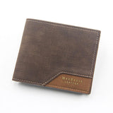 MenBense Leather Wallet with Coin Bag