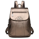 Kangaroo - Retro Women Leather Backpack