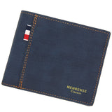 MenBense Leather Wallet with Coin Bag