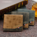 MenBense Leather Wallet with Coin Bag