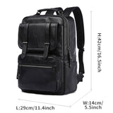 Moyii 14/15.6 inch Black Laptop Backpack