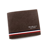 MenBense Leather Wallet with Coin Bag