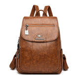 Kangaroo - Retro Women Leather Backpack