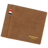 MenBense Leather Wallet with Coin Bag