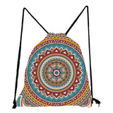 Mandala - Tribal Print Drawstring Backpack