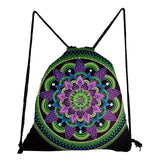 Mandala - Tribal Print Drawstring Backpack