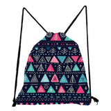 Mandala - Tribal Print Drawstring Backpack