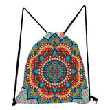 Mandala - Tribal Print Drawstring Backpack