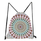 Mandala - Tribal Print Drawstring Backpack