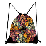 Mandala - Tribal Print Drawstring Backpack