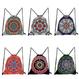 Mandala - Tribal Print Drawstring Backpack