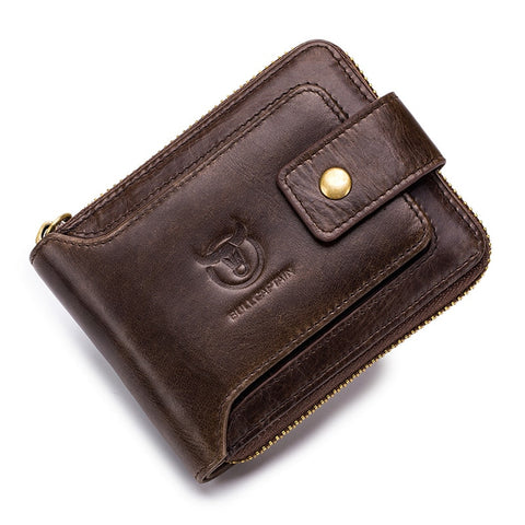 Bullcaptain Luxury Leather Bifold Wallet