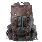 Oil Wax Canvas Water Resistant Backpack