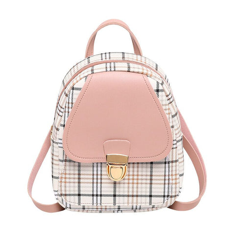 Mini Plaid Backpack